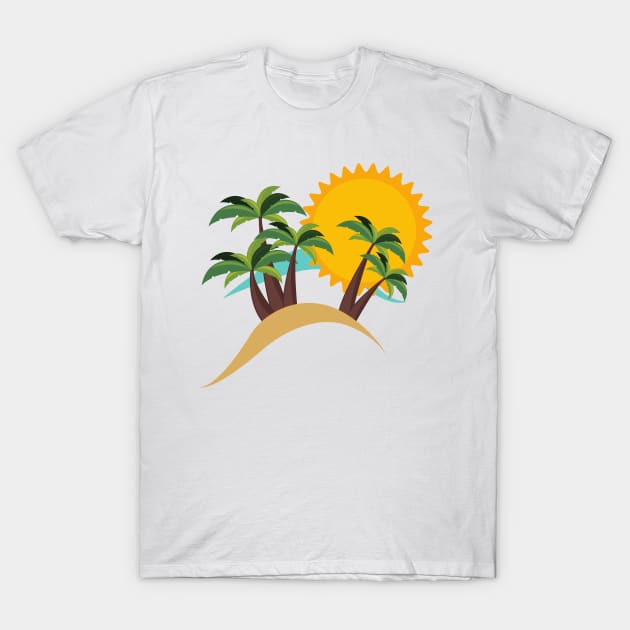 Relaxing Beach T-Shirt by Relaxing Positive Vibe